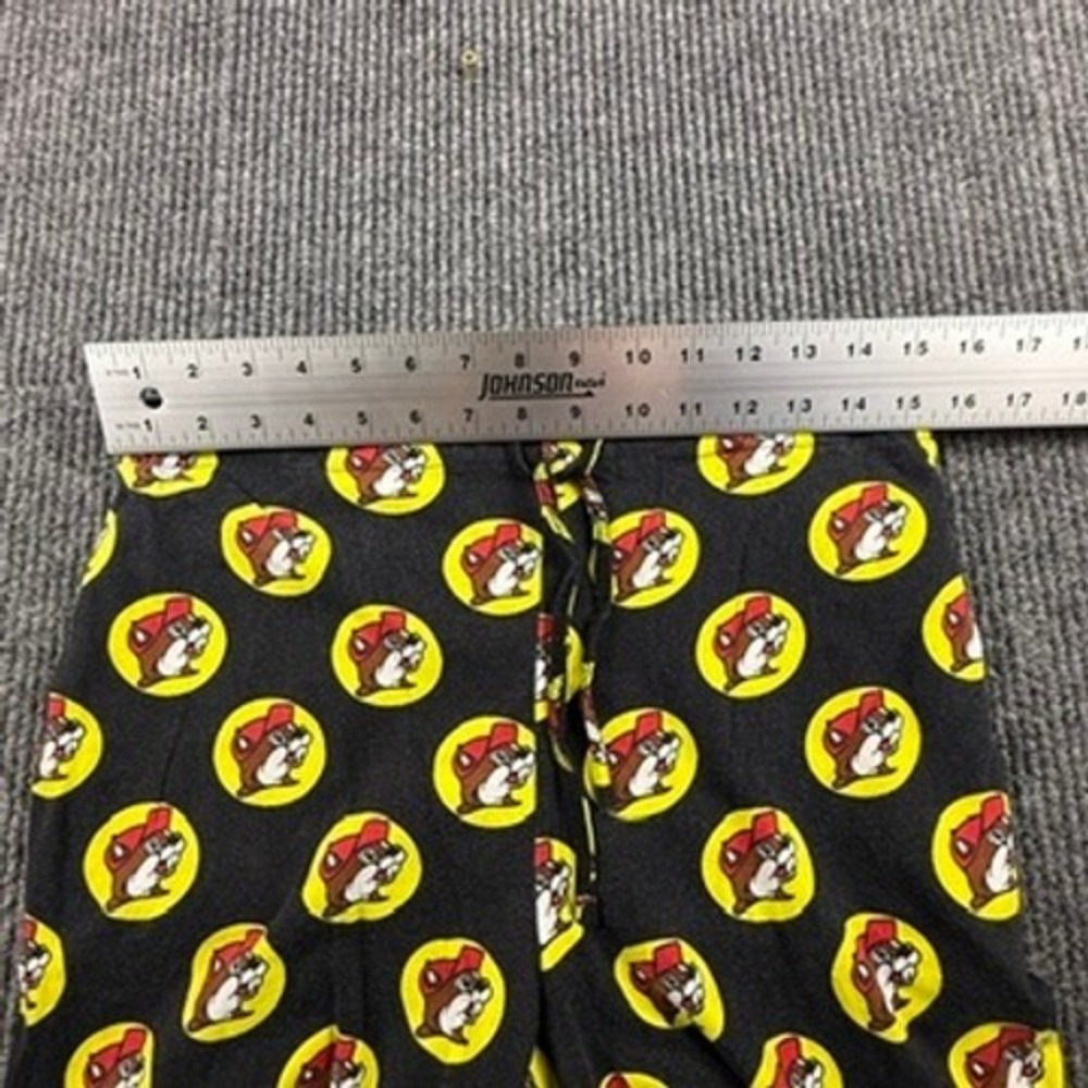 Buc-ee's Beaver Logo Pajama Pants Mens Medium Black‎ Cotton Lounge Sleepwear - Picture 8 of 10
